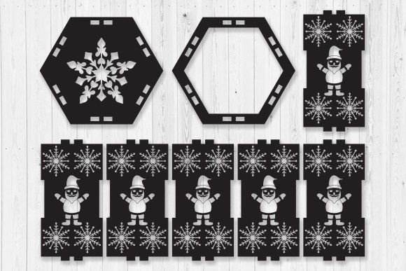 3D Christmas Wood Lantern: Winter Amp Branding