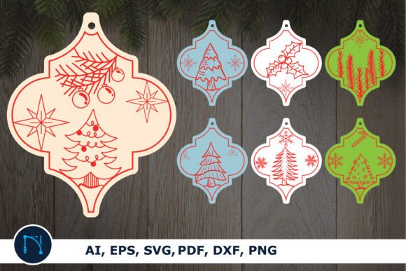 Arabesque Tile Christmas SVG Bundle 2 for Winter Amp