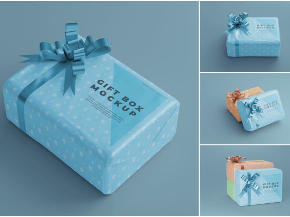 Bundle Gift Box Mockup: Christmas Amp Visuals