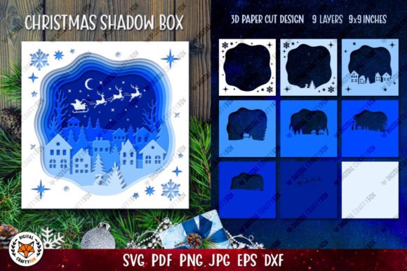 Christmas 3D Layered Shadow Box: A Crafter's Review