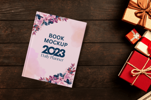 Cover Book Mockup Psd for Christmas Amp Branding