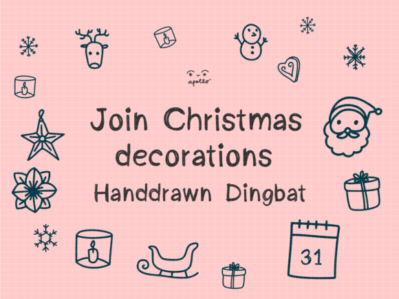 Join Christmas Decorations: Festive Dingbats for Crafts