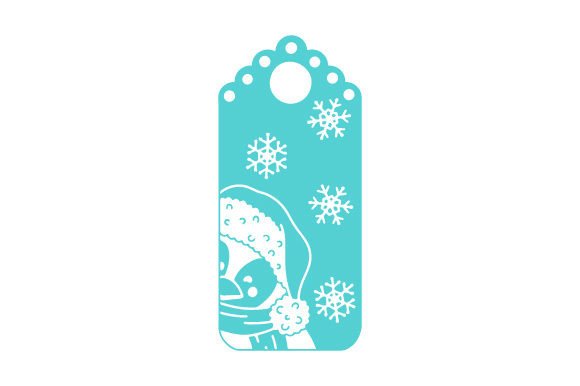 Kawaii Penguin Peeping: A Cute Christmas Gift Tag
