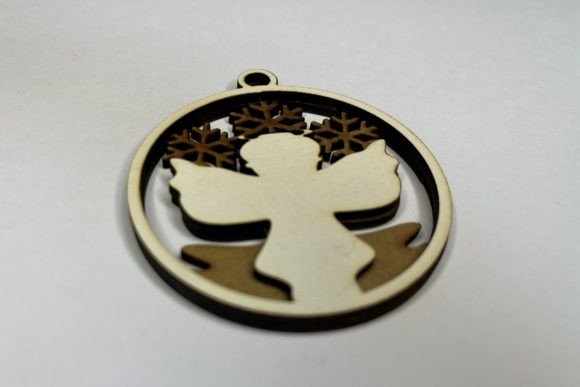 Layered Christmas Bauble - Angel: Freebies for Branding