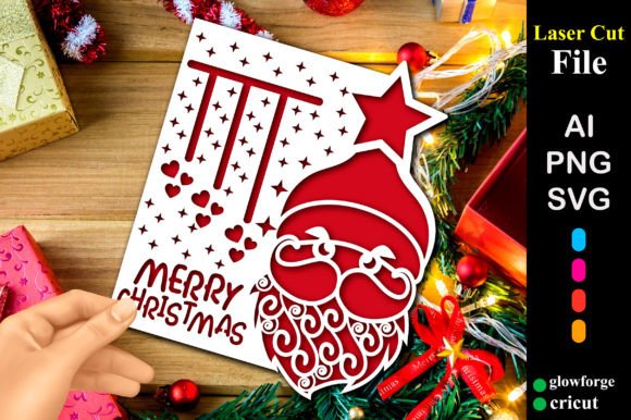 Merry Christmas Papercut Card: A Festive Design Asset