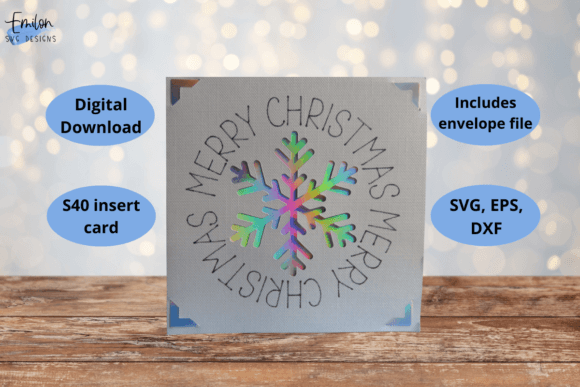 Merry Christmas Snowflake Insert Card: A Designer's Review