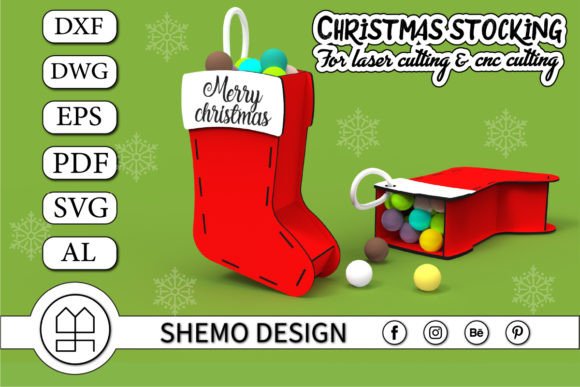 Review: Christmas Stocking for Laser Cutting in Embroidery