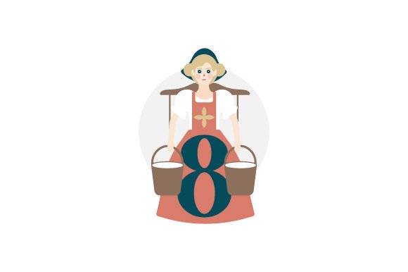 Review: Eight Maids a-milking Design for Holiday Projects